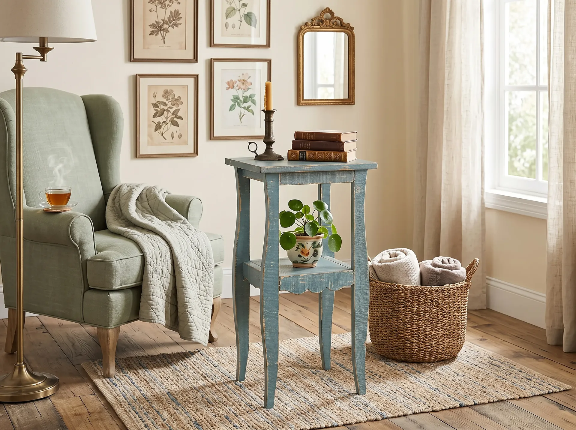 [2082SG] Sea Grass End Table