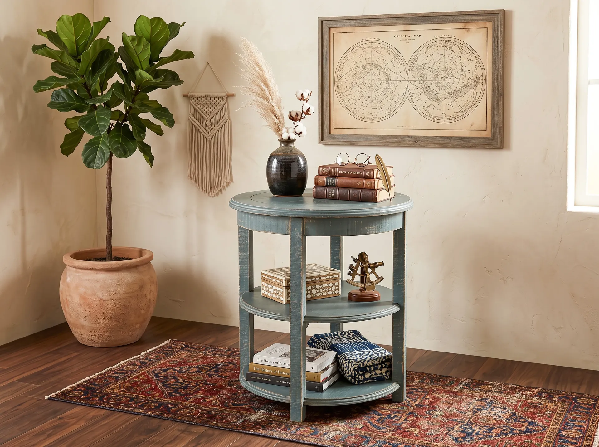 [2085SG] Sea Grass Side Table