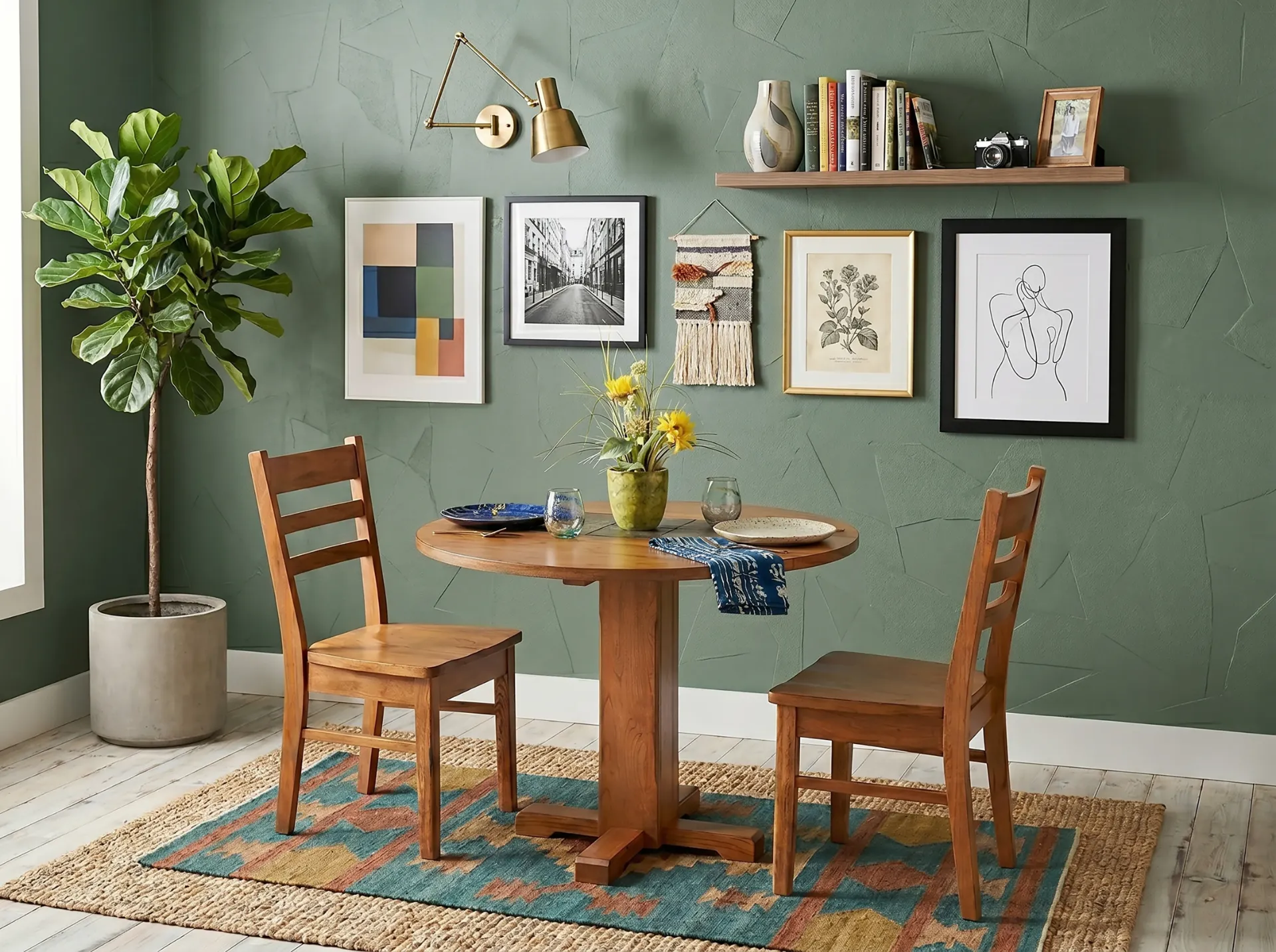 Sedona Ladderback Chair Wood Seat