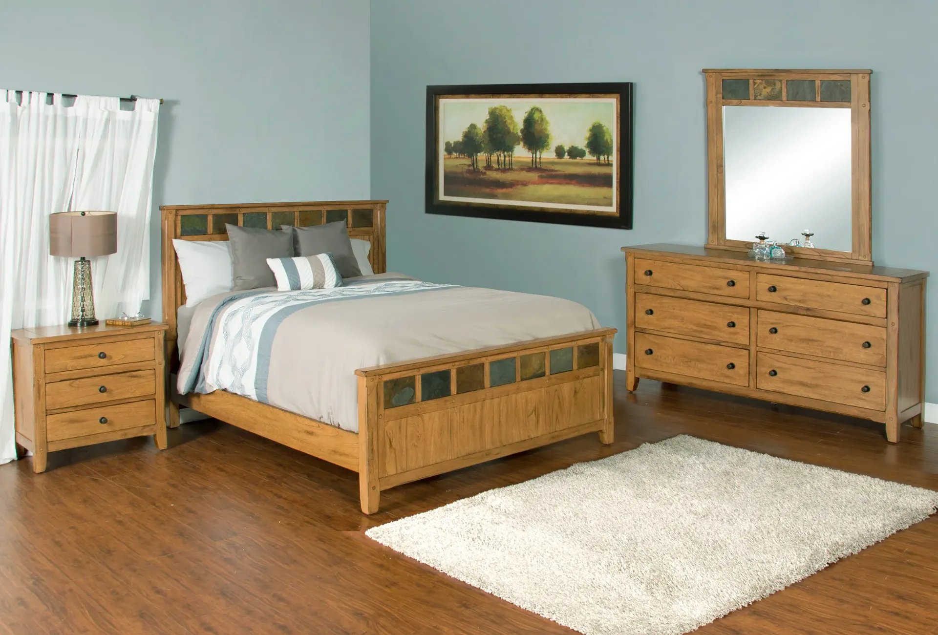 Sedona Queen Storage Bed With Slate