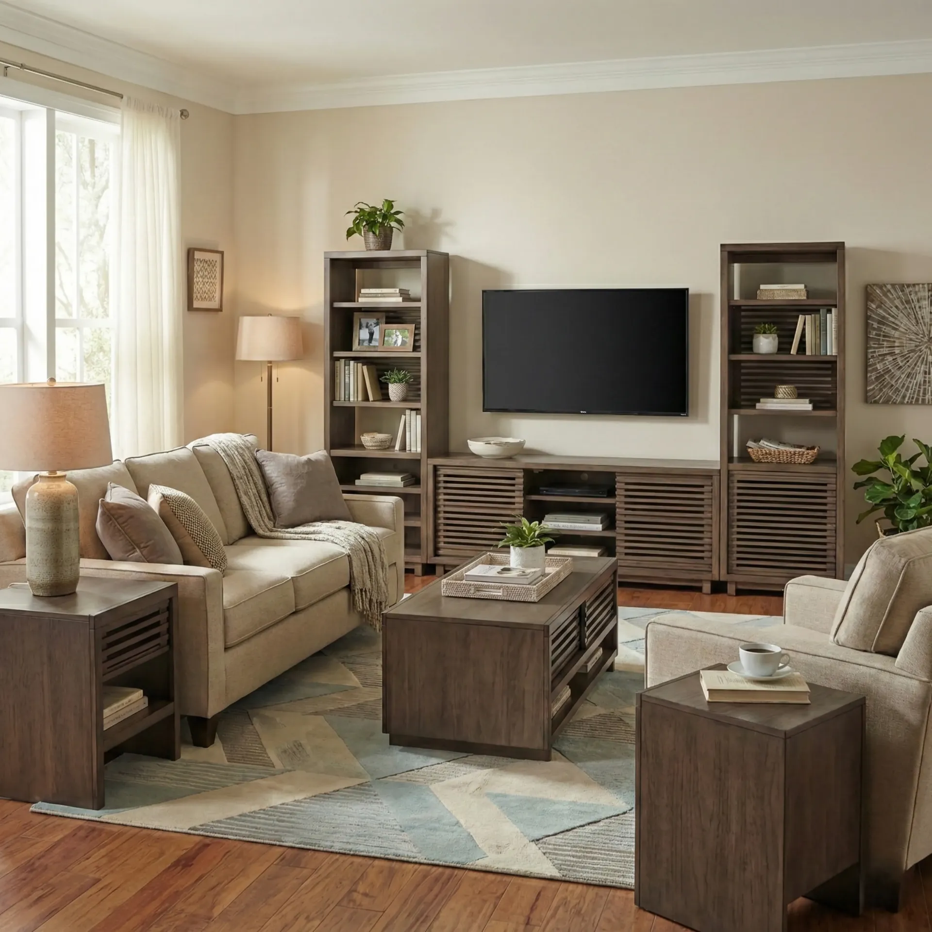 Slat Media Pier Cabinet
