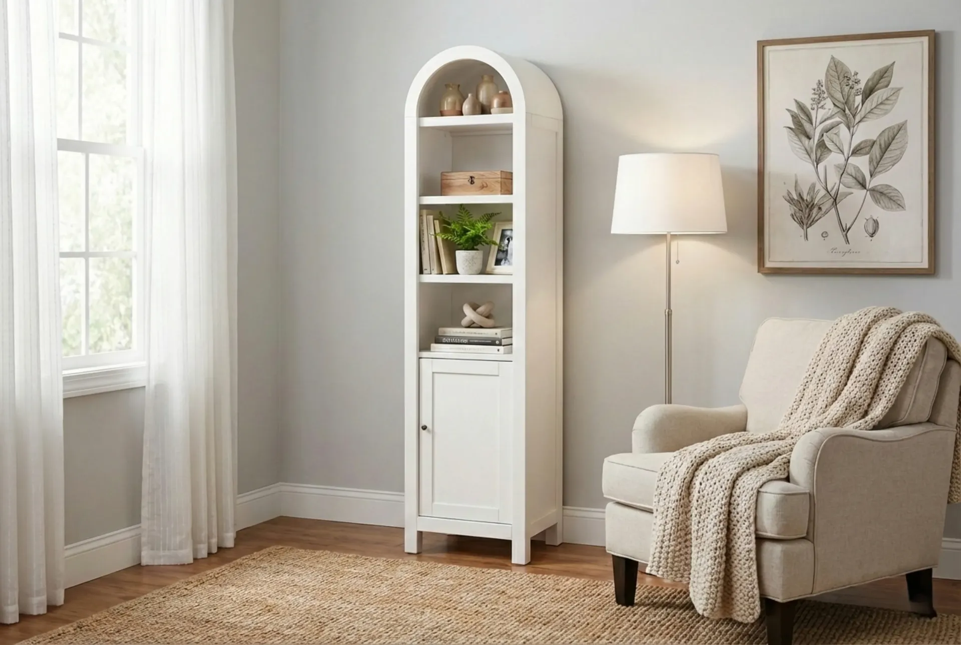 [2119CW] Small Arch Cabinet