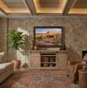 TV Console With Fireplace Option (3666-FPI)