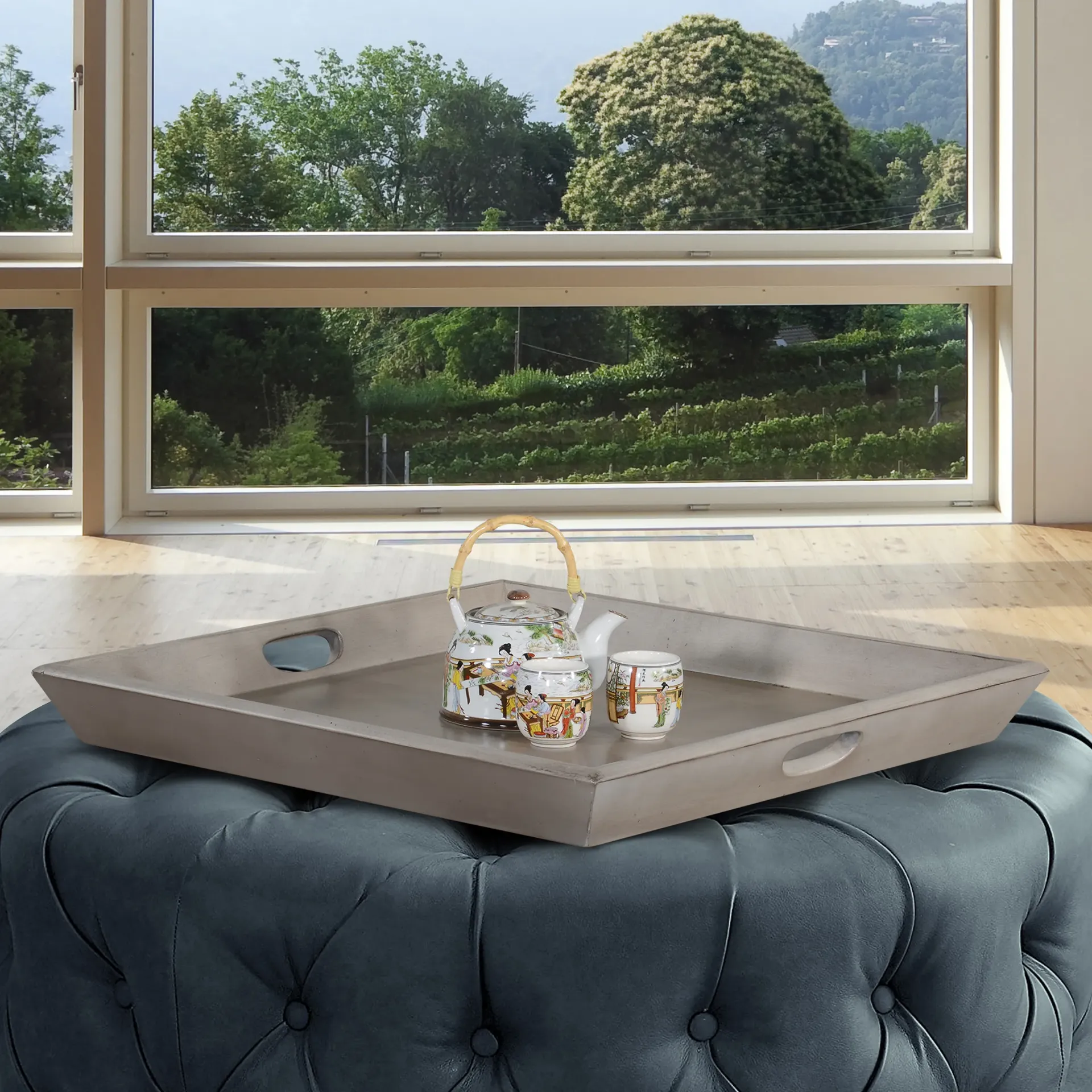 [2195WT] Westwood Taupe Ottoman Tray