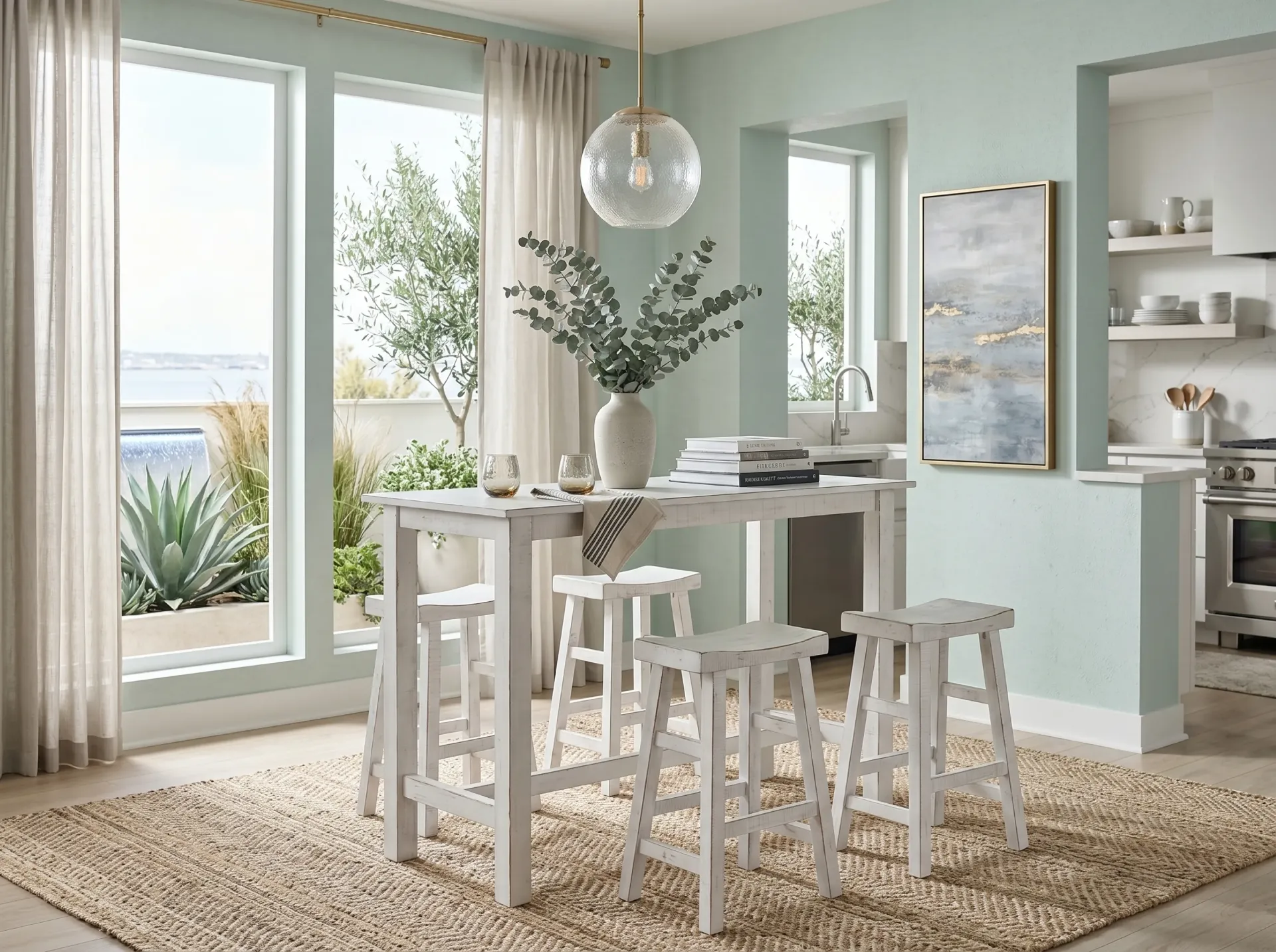 Marina White Sand 30"H Saddle Seat Stool Wood Seat