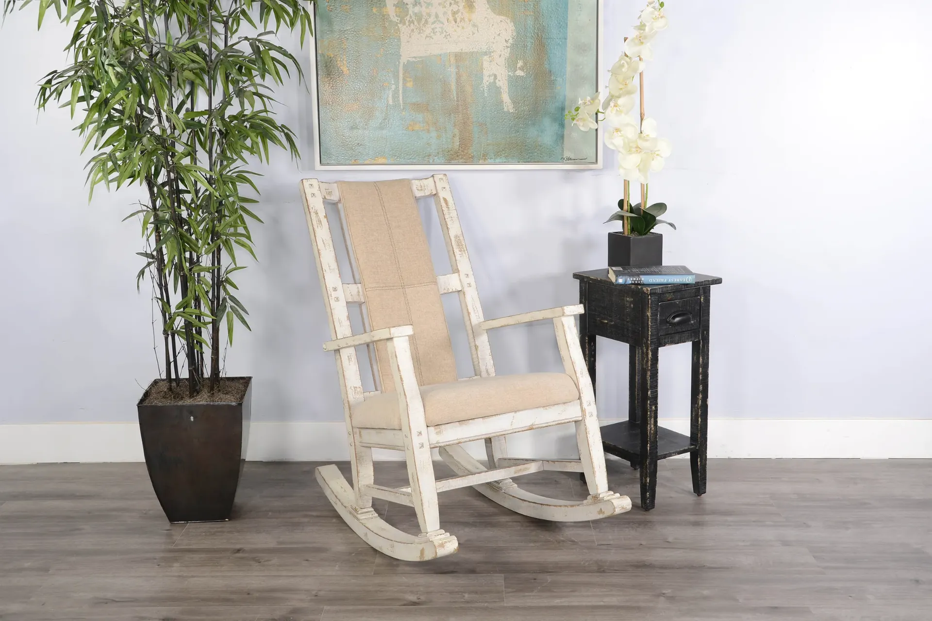 [1935WS] Marina White Sand Rocker Cushion Seat & Back