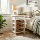 Marina White Sand Storage Table