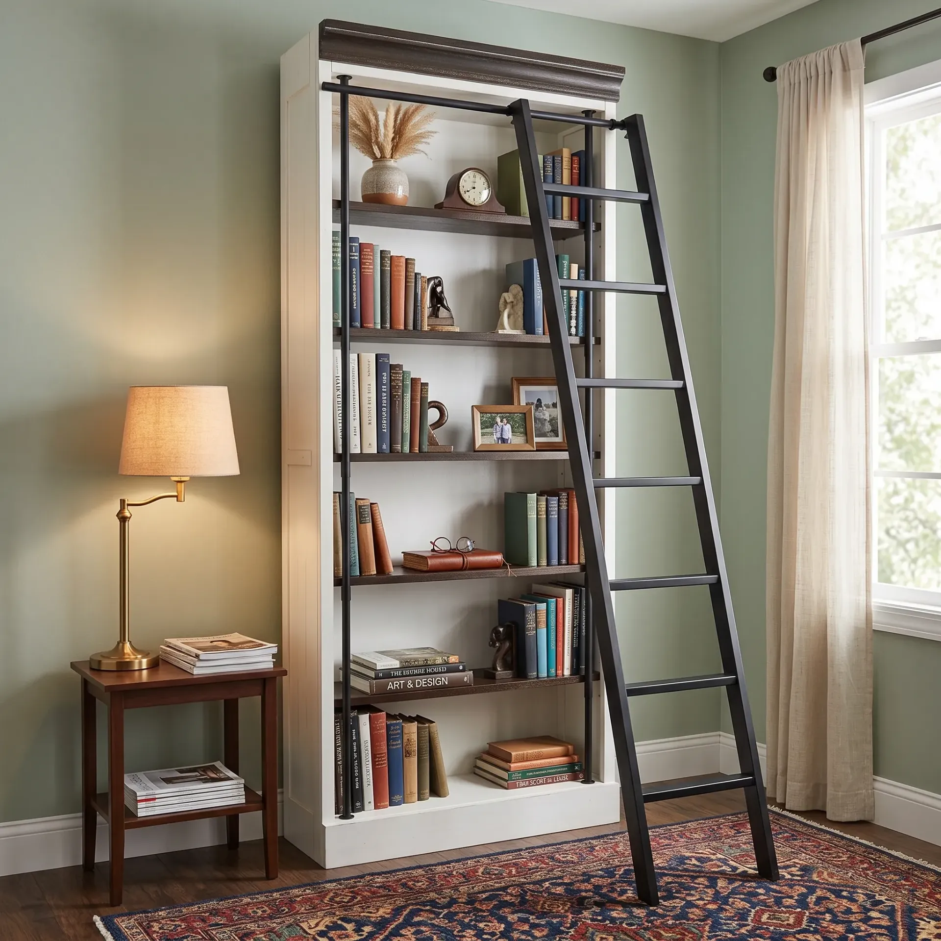 Wood Ladder With Hook