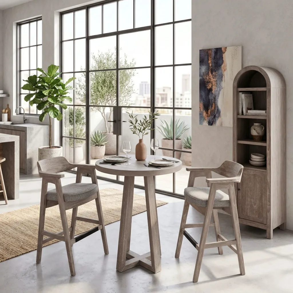 [1527WE-30] Wren Barstool With Arms Cushion Seat