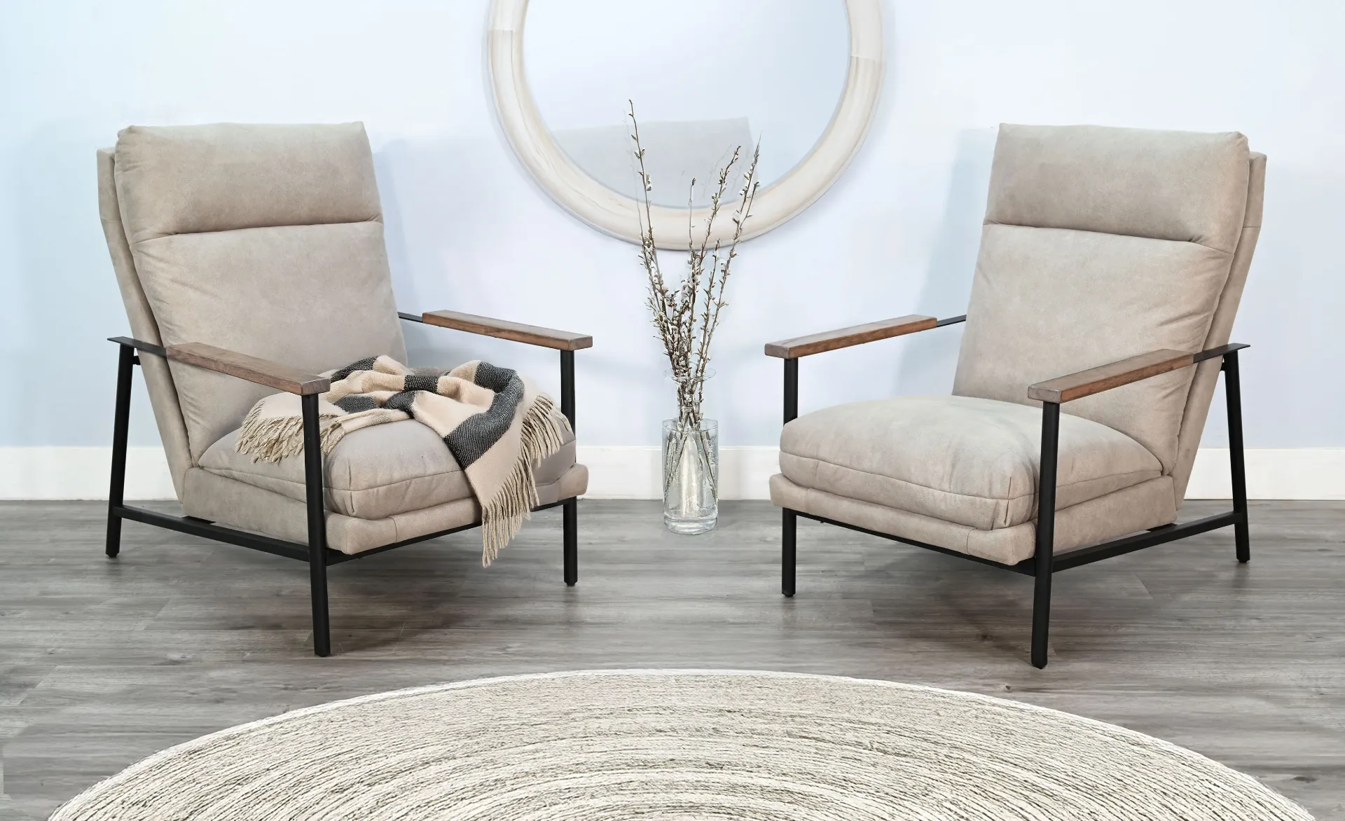 [4626BU] Wyatt Accent Chair Cushion Seat & Back