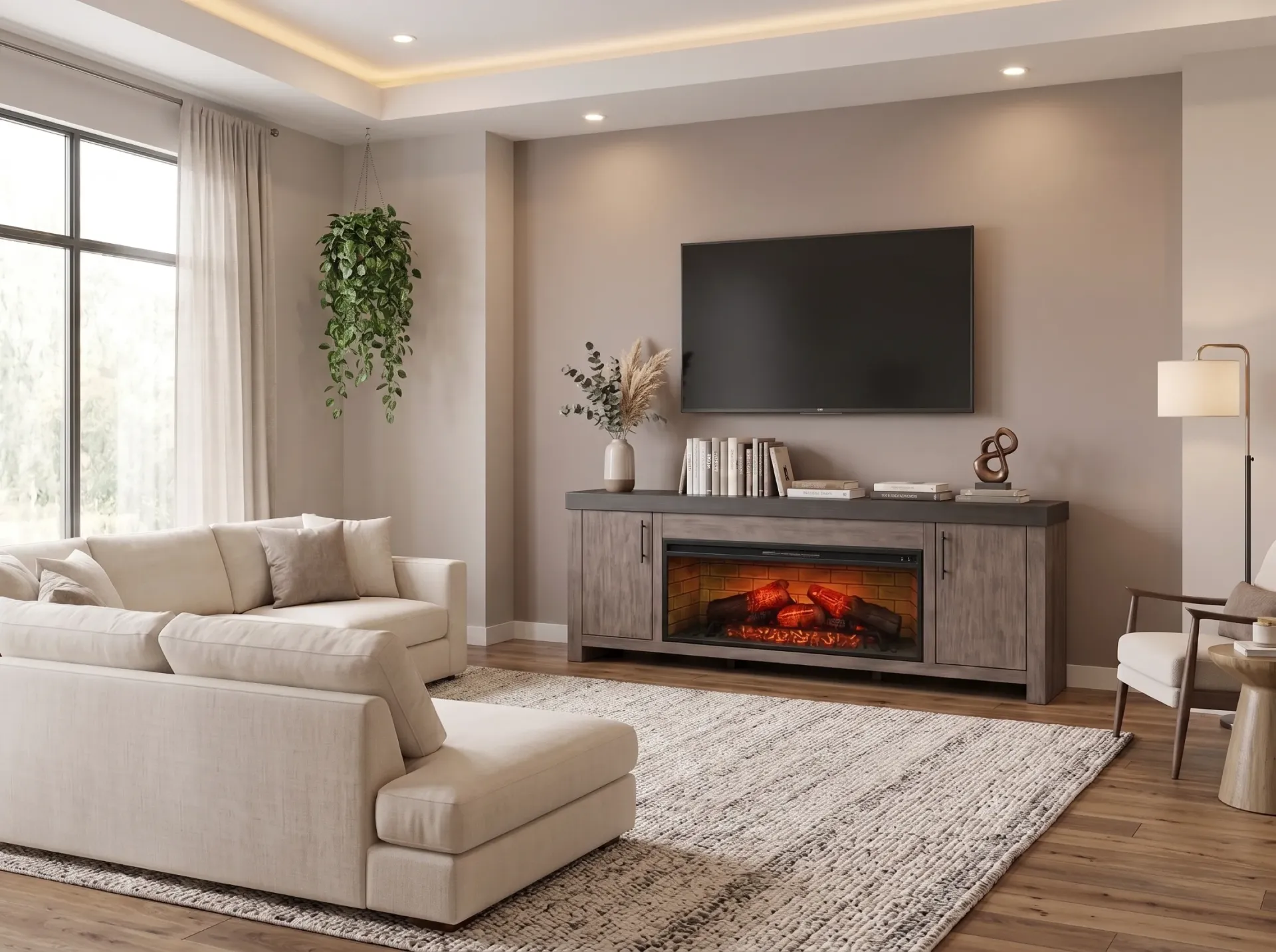 Boise Media Console for 48" Fireplace Insert