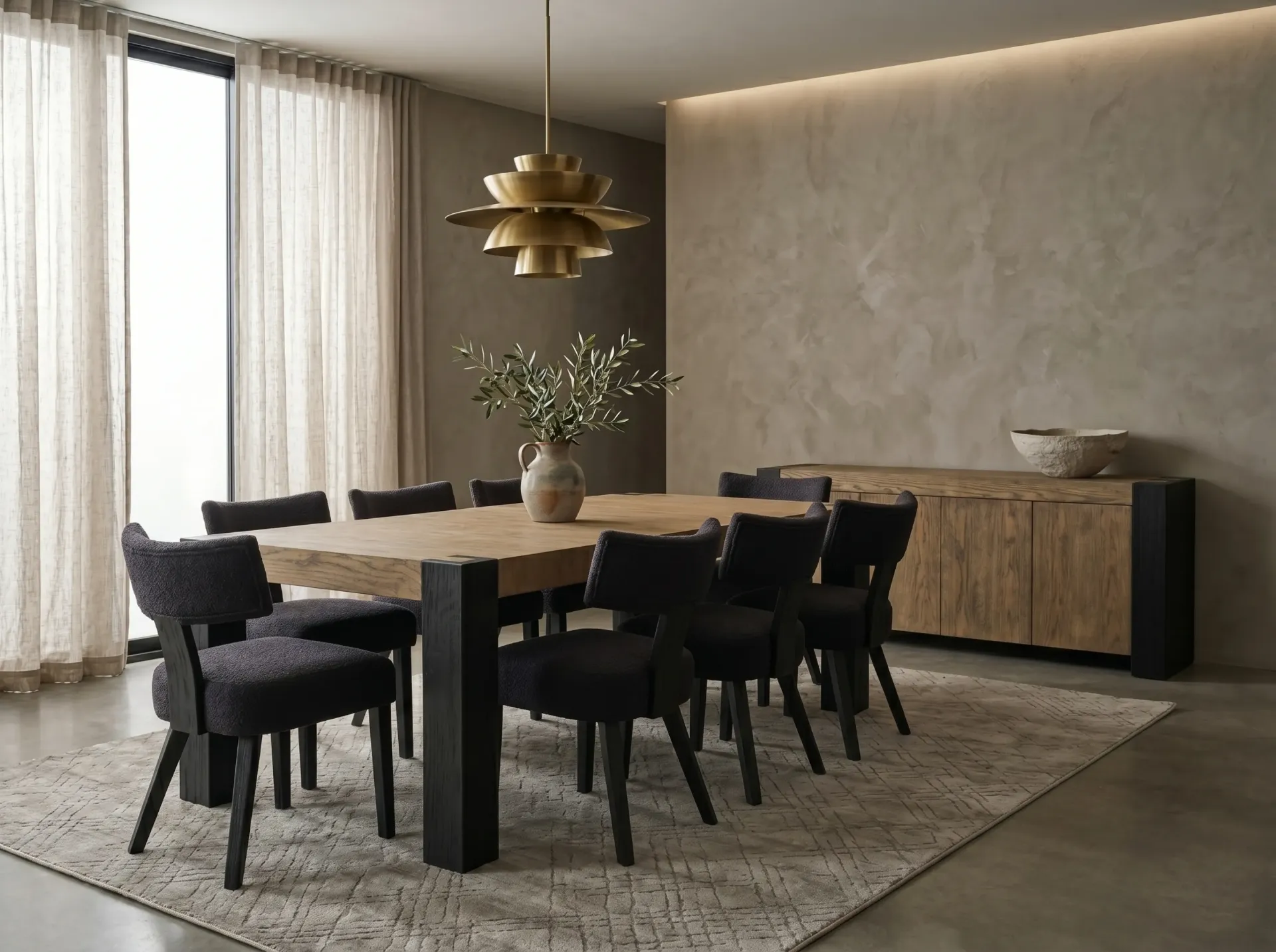 Boise Dining Chair, Cushion Seat & Back (Maja Black)