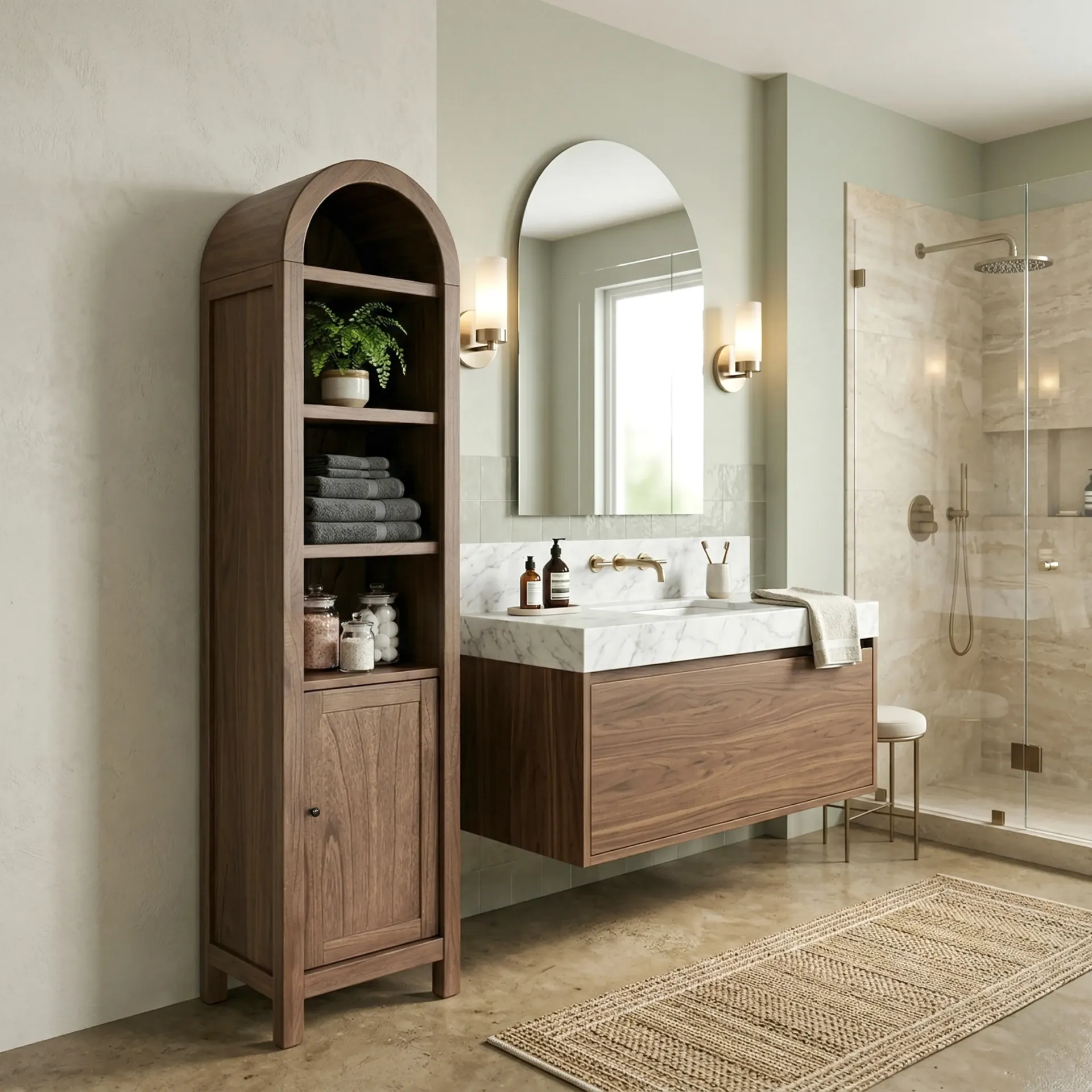 Small Arch Cabinet