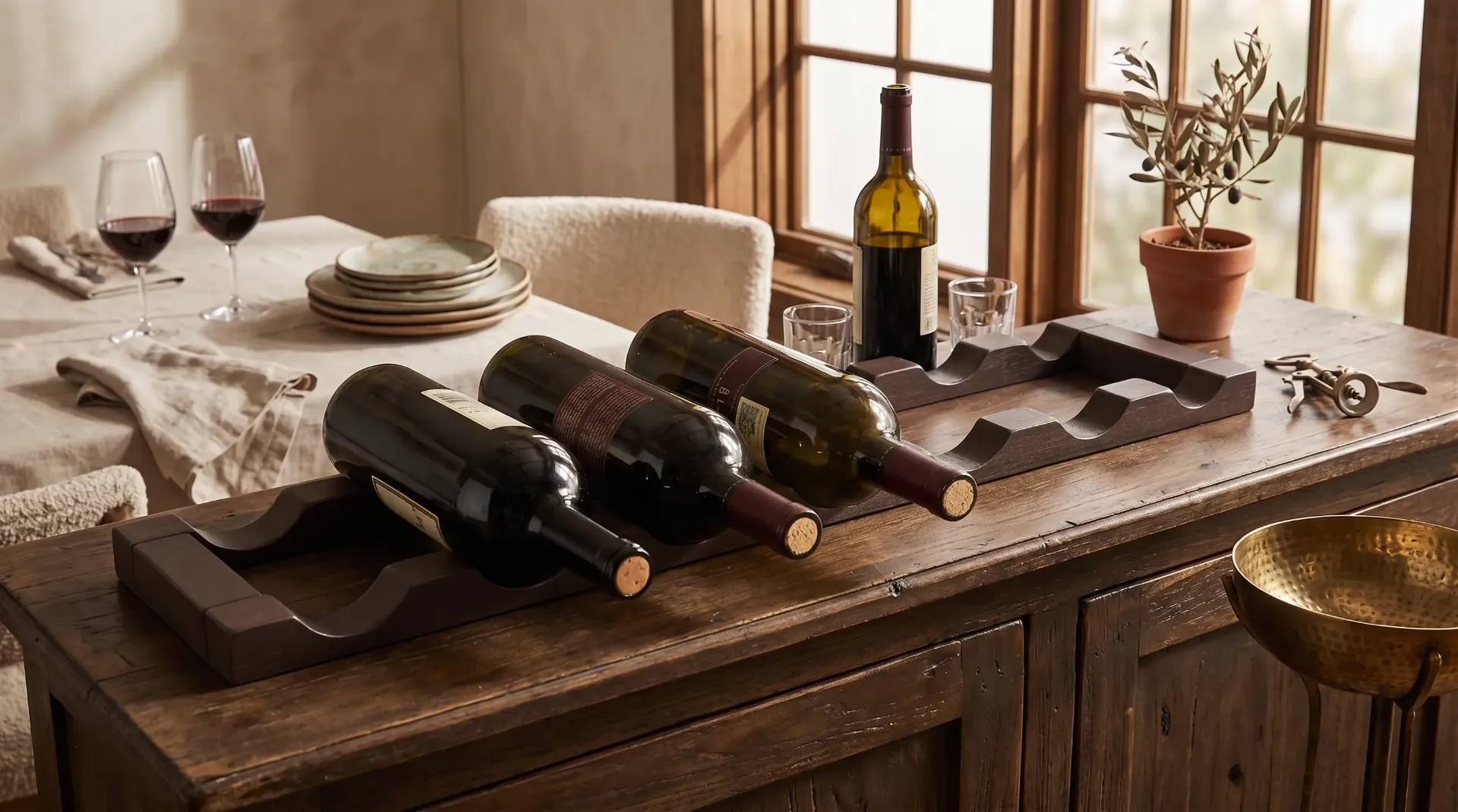 [2186BL] Napa Wine Bottle Holder